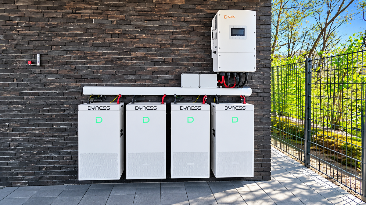 Door Warmteloket geplaatst Dyness- en Solis-batterijsysteem